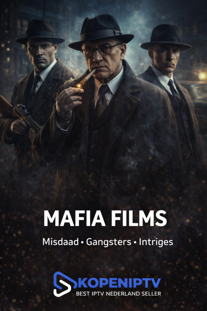 Mafia men in dark suits, smoking film poster in kopen iptv