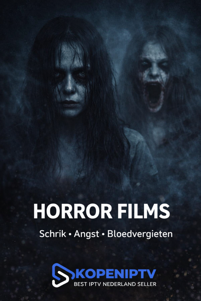 Dark, eerie figures promoting horror films.