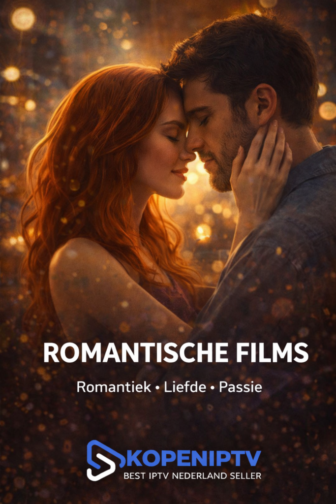 Romantic couple amidst sparkling background poster by kopen iptv